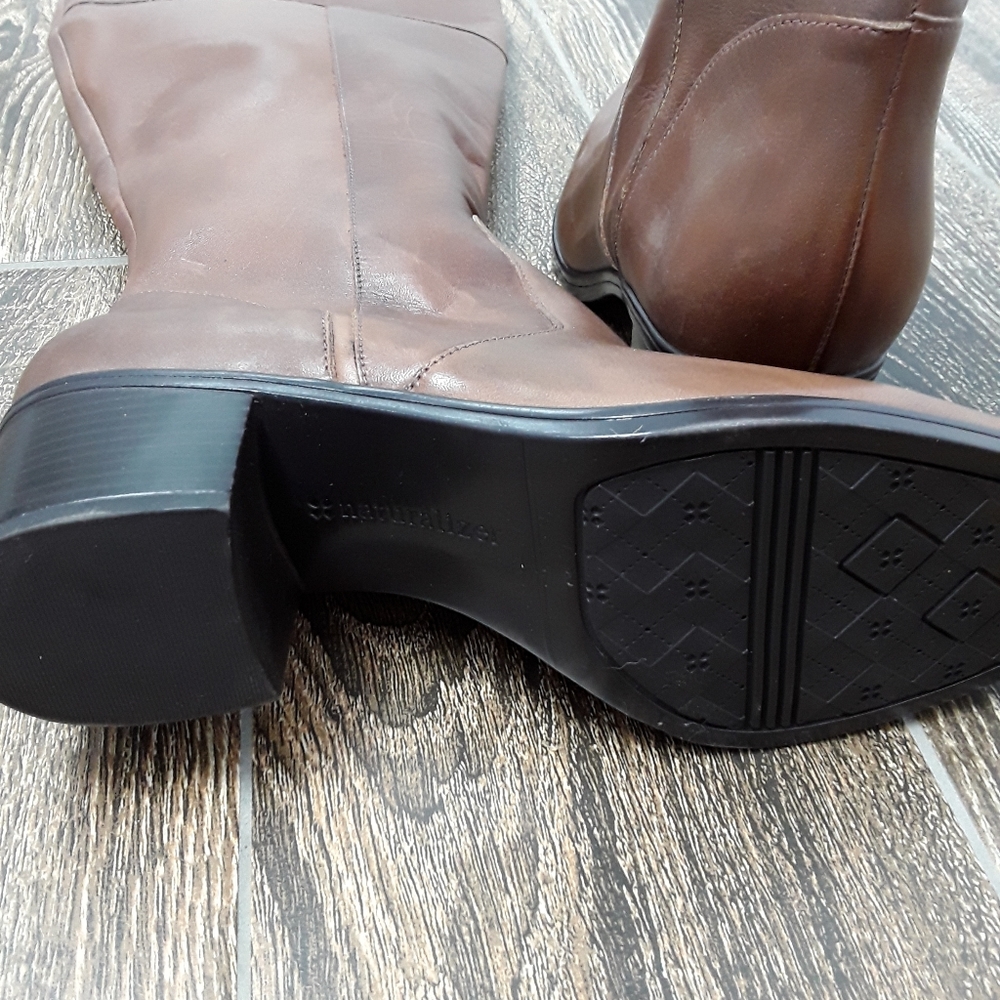 Tall leather boots